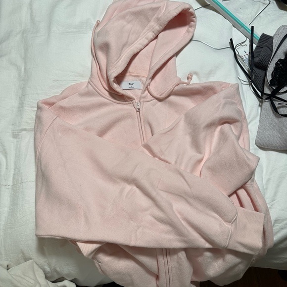 TNA pink zip up sweater (oversized) - Picture 2 of 4